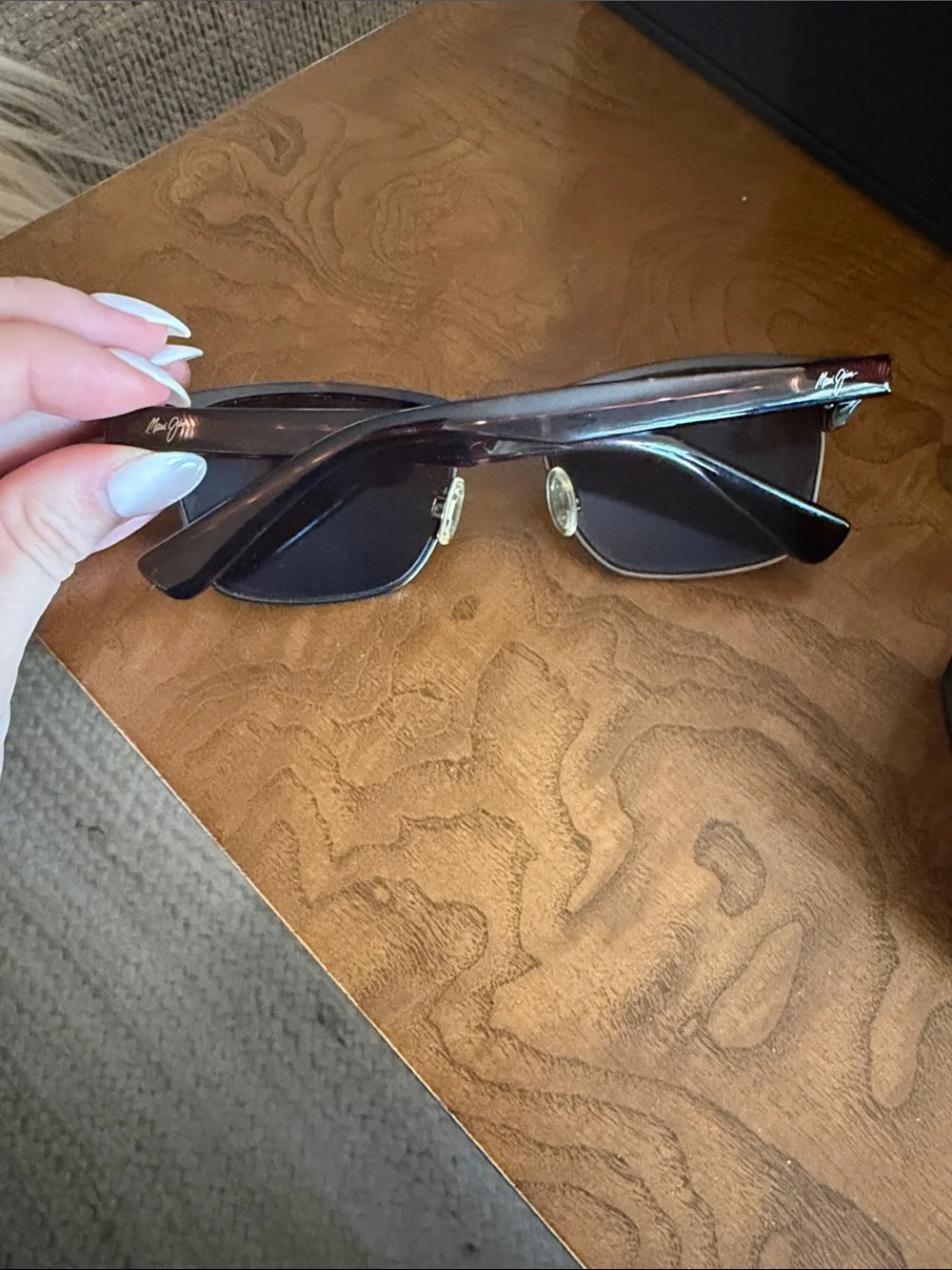 Maui Jim Brown Tortoise Frame Sunglasses with Gray-Green Lenses